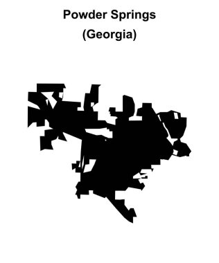 Powder Springs (Gürcistan) boş ana hat haritası
