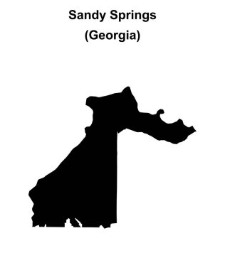 Sandy Springs (Gürcistan) boş ana hat haritası