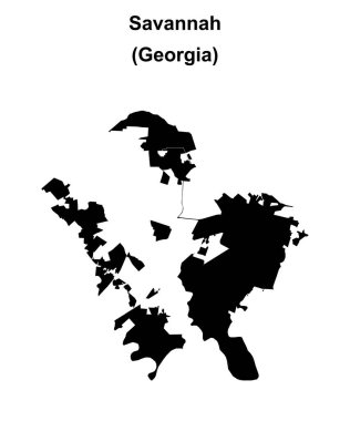 Savannah (Gürcistan) boş ana hat haritası