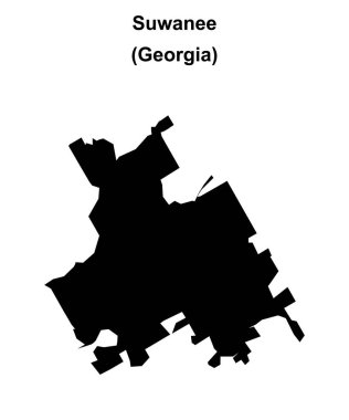 Suwanee (Gürcistan) boş ana hat haritası