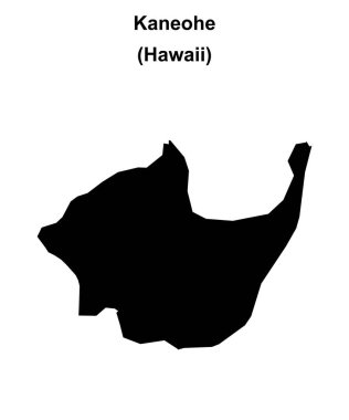 Kaneohe (Hawaii) boş ana hat haritası