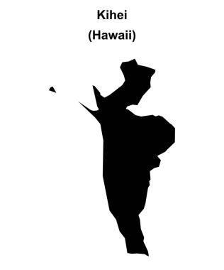 Kihei (Hawaii) boş ana hat haritası