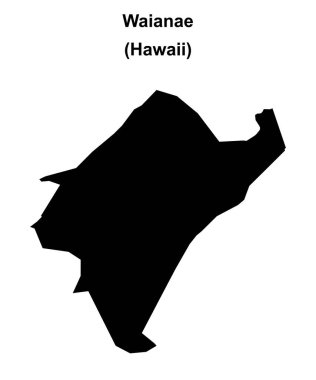 Waianae (Hawaii) boş ana hat haritası