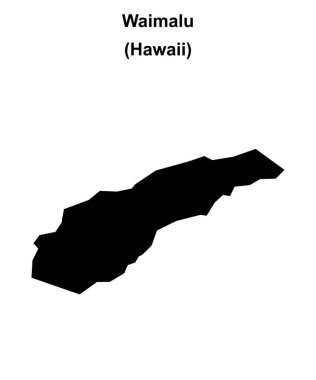 Waimalu (Hawaii) boş ana hat haritası
