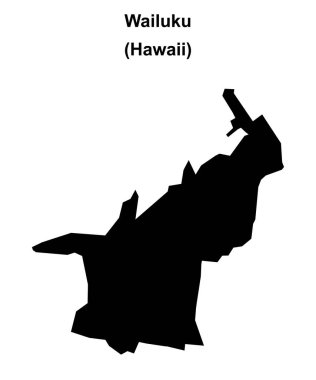 Wailuku (Hawaii) boş ana hat haritası