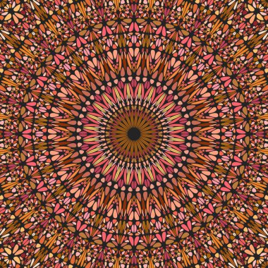 Doğulu geometrik taş mozaik arkaplan tasarımı - eğri şekillerden psikedelik vektör çizimi