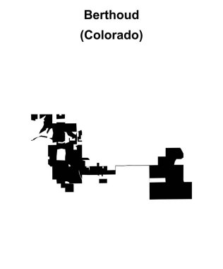 Berthoud (Colorado) boş ana hat haritası