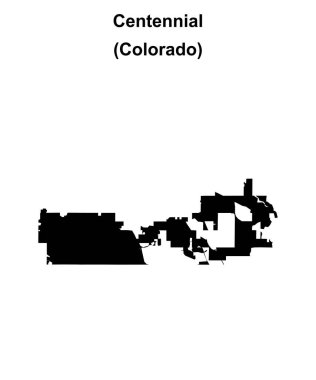 Centennial (Colorado) boş ana hat haritası