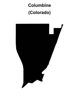 Columbine (Colorado) boş ana hat haritası