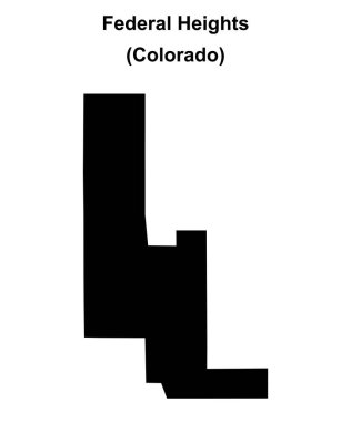 Federal Tepeler (Colorado) boş ana hat haritası