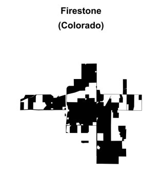 Firestone (Colorado) boş ana hat haritası