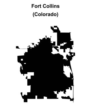 Fort Collins (Colorado) boş ana hat haritası