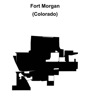 Fort Morgan (Colorado) boş ana hat haritası