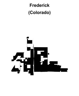 Frederick (Colorado) boş ana hat haritası