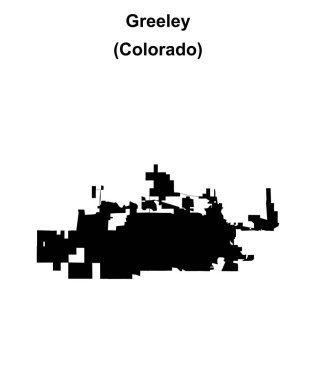 Greeley (Colorado) boş ana hat haritası
