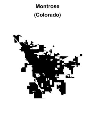 Montrose (Colorado) boş ana hat haritası
