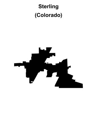 Sterling (Colorado) boş ana hat haritası