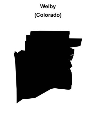 Welby (Colorado) boş ana hat haritası