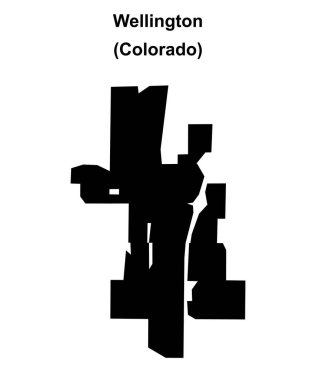 Wellington (Colorado) boş ana hat haritası