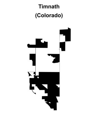Timnath (Colorado) boş ana hat haritası