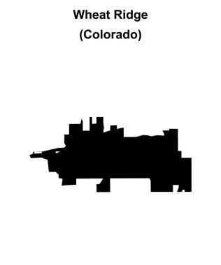 Buğday Sırtı (Colorado) boş ana hat haritası