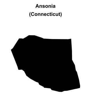 Ansonia (Connecticut) boş ana hat haritası