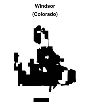 Windsor (Colorado) boş ana hat haritası