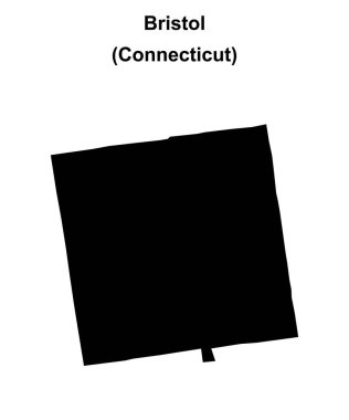 Bristol (Connecticut) boş ana hat haritası