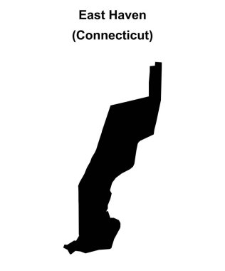 Doğu Haven (Connecticut) boş ana hat haritası