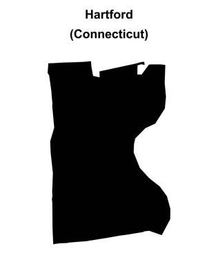 Hartford (Connecticut) boş ana hat haritası