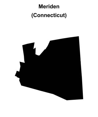 Meriden (Connecticut) boş ana hat haritası