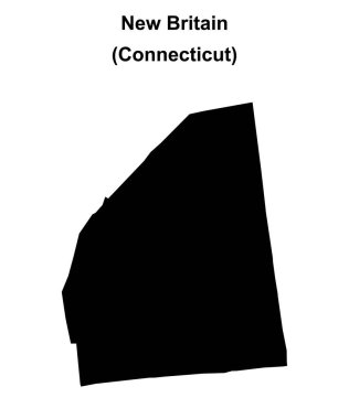 Yeni Britanya (Connecticut) boş ana hat haritası