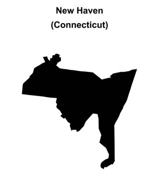 New Haven (Connecticut) boş ana hat haritası