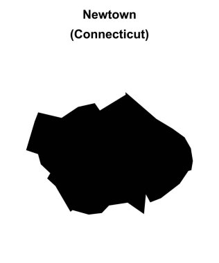 Newtown (Connecticut) boş ana hat haritası