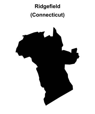 Ridgefield (Connecticut) boş ana hat haritası