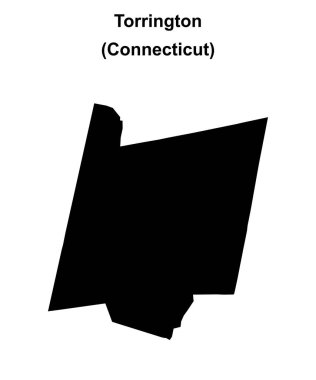 Torrington (Connecticut) boş ana hat haritası