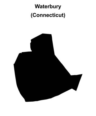 Waterbury (Connecticut) boş ana hat haritası