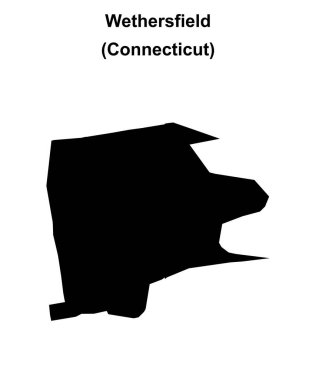 Wethersfield (Connecticut) boş ana hat haritası