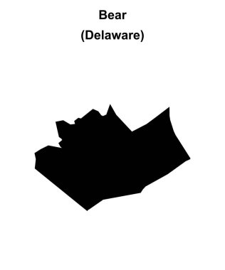 Bear (Delaware) boş ana hat haritası