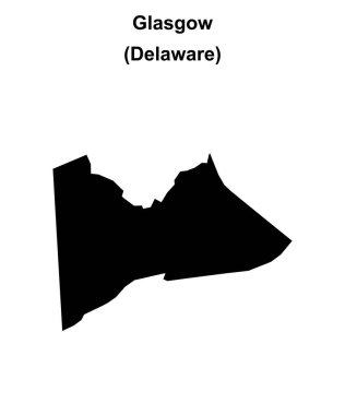 Glasgow (Delaware) boş ana hat haritası
