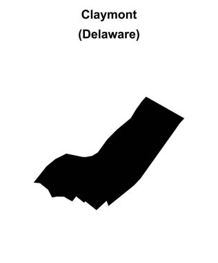 Claymont (Delaware) boş ana hat haritası