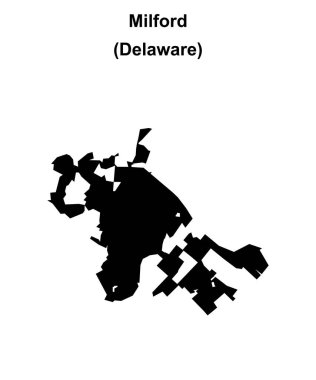 Milford (Delaware) boş ana hat haritası