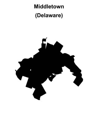 Middletown (Delaware) boş ana hat haritası