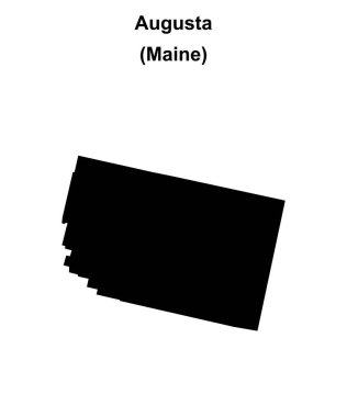 Augusta (Maine) boş ana hat haritası