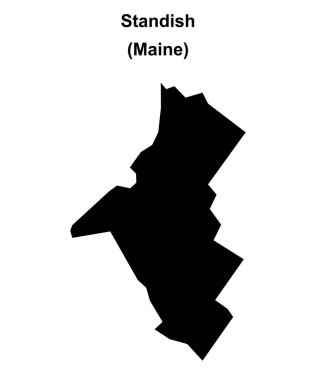 Standish (Maine) boş ana hat haritası