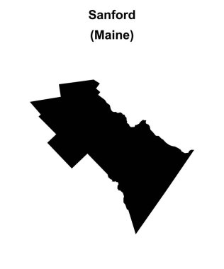 Sanford (Maine) boş ana hat haritası