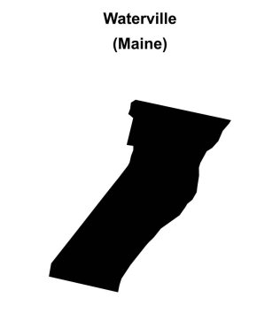 Waterville (Maine) boş ana hat haritası