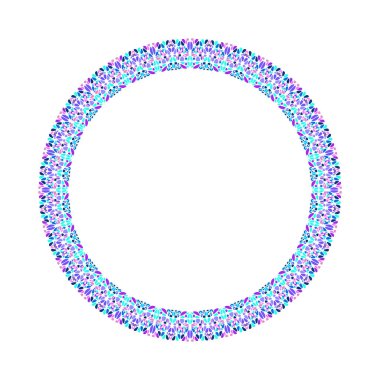 Geometrik dairesel çerçeve - soyut vektör tasarım elementi