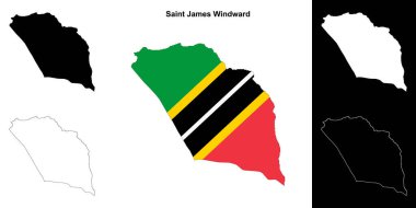 Saint James Windward mahalle haritası seti