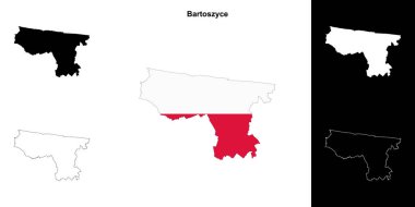 Bartoszyce ilçesinin ana hat haritası ayarlandı